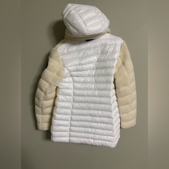 Pajar Canada YVAINE Size Medium Lightweight Puffer Jacket White Fleece New - Picture 3 of 10
